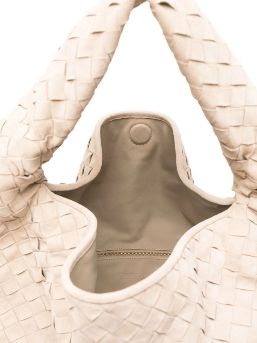 Leather Handbag Hop Beige