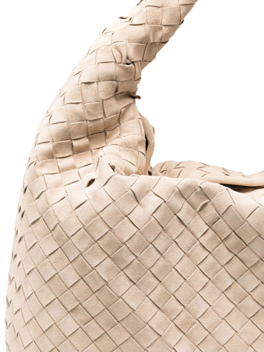 Leather Handbag Hop Beige
