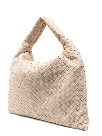 Leather Handbag Hop Beige