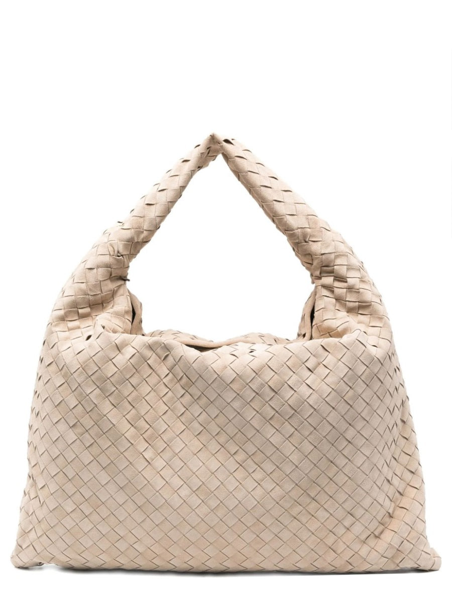 Leather Handbag Hop Beige