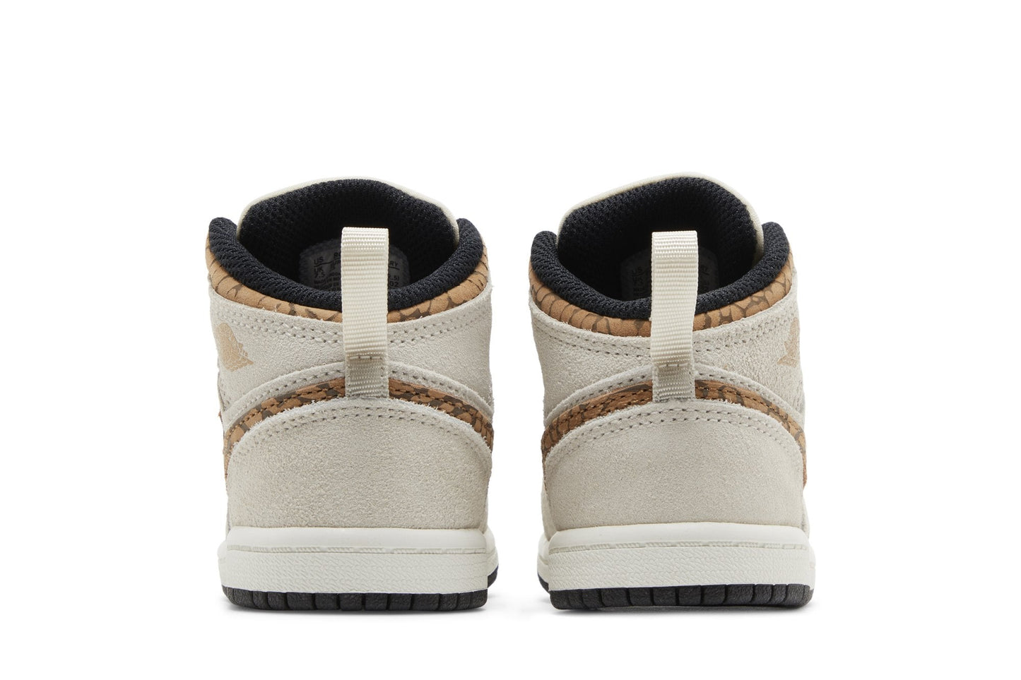 Air Jordan Toddlers Retro 1 Mid Se 'Brown Elephant Td' (Td)'