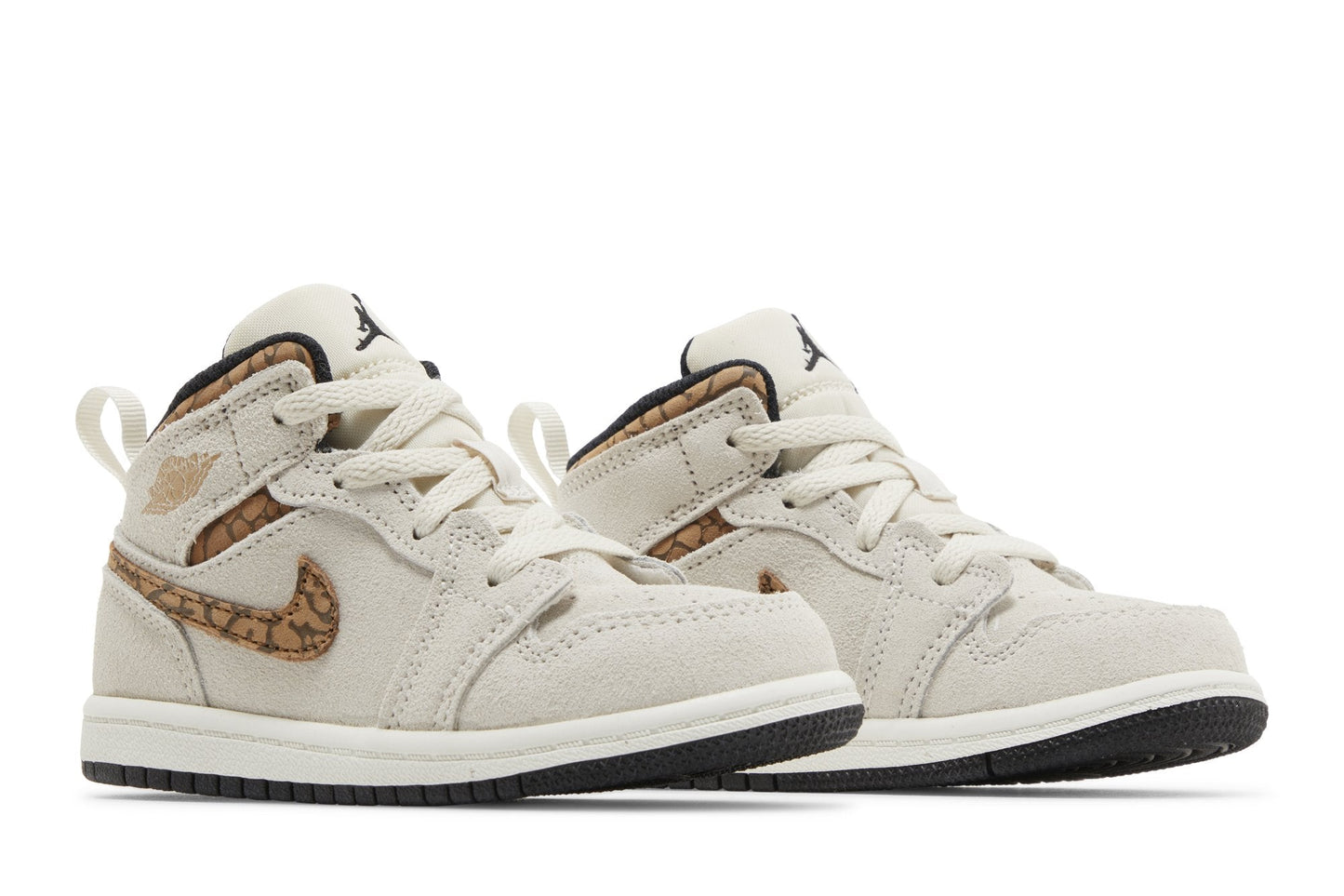 Toddlers Air Jordan Retro 1 Mid Se 'Brown Elephant (Td)'