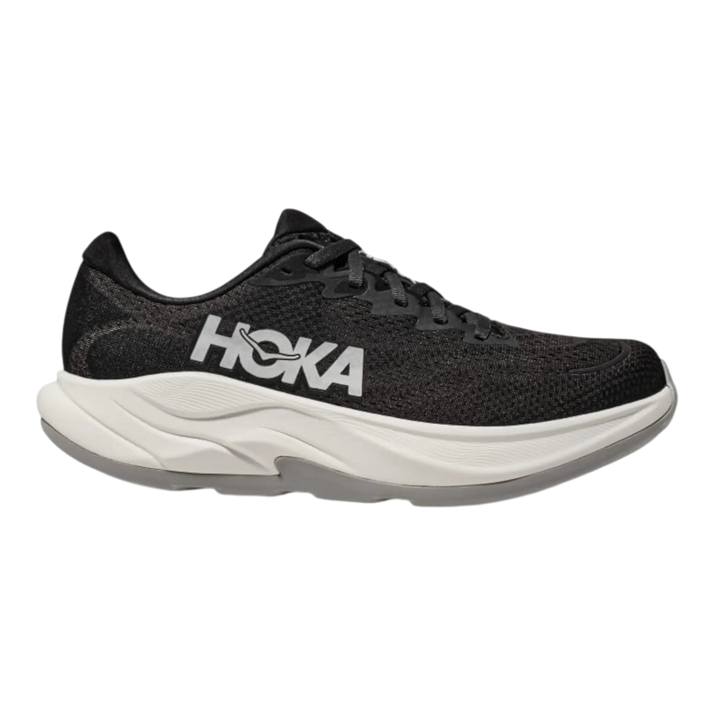 HOKA Rincon 4 WIDE Men Running Sneakers Black/White