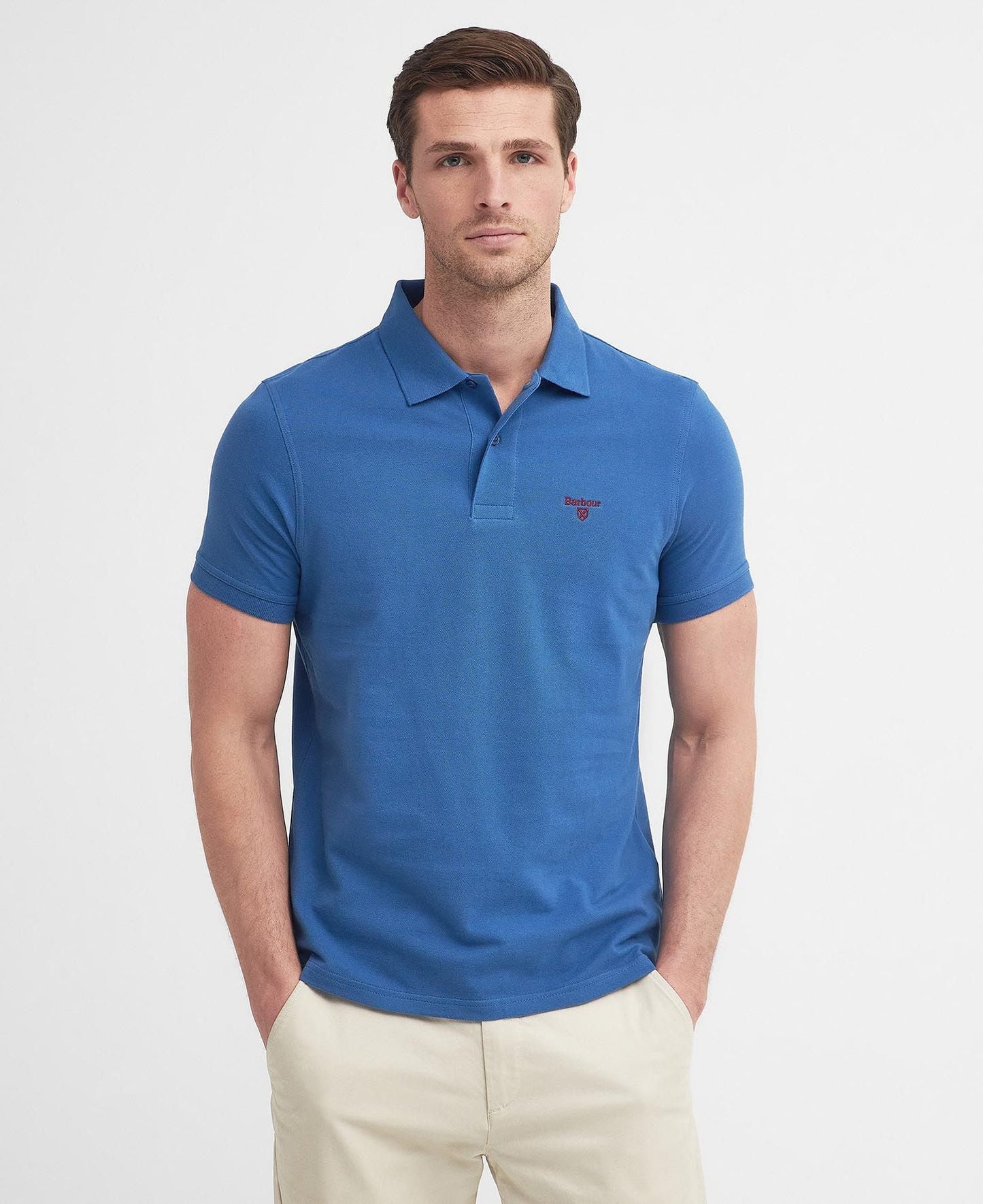 Barbour Men's Lightweight Sports Short-Sleeved Polo Shirt Tee