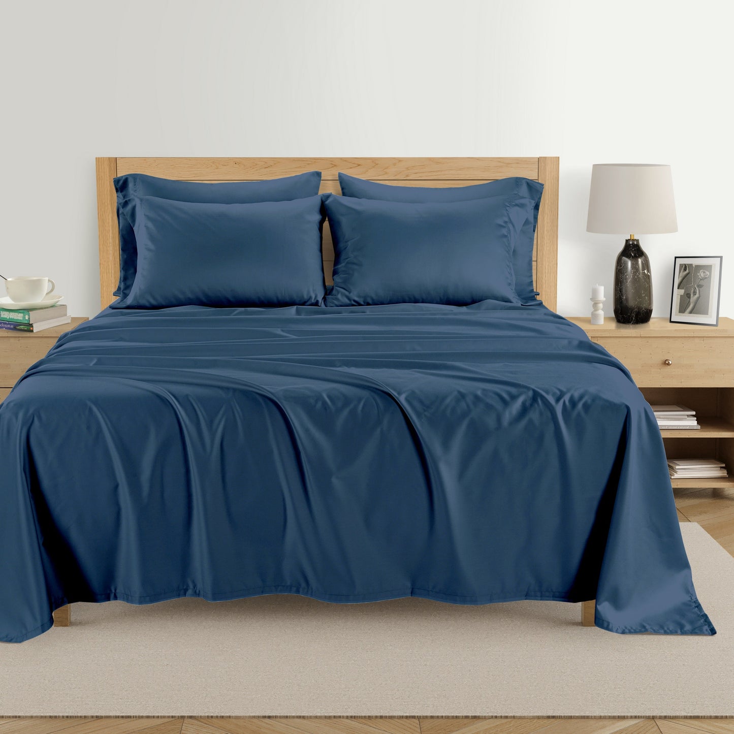Kathy Ireland 1000 Thread Count Egyptian Cotton Rich 6-Piece Sheet Set