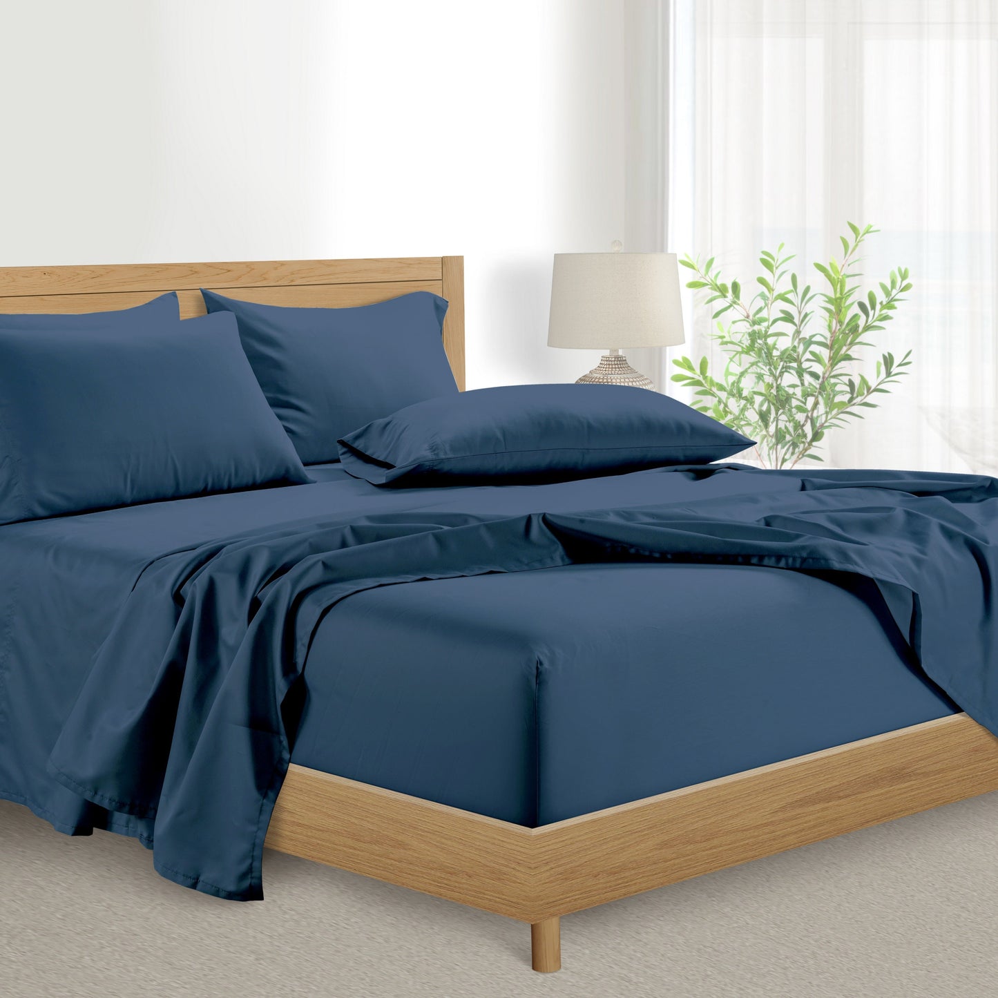 Kathy Ireland 1000 Thread Count Egyptian Cotton Rich 6-Piece Sheet Set