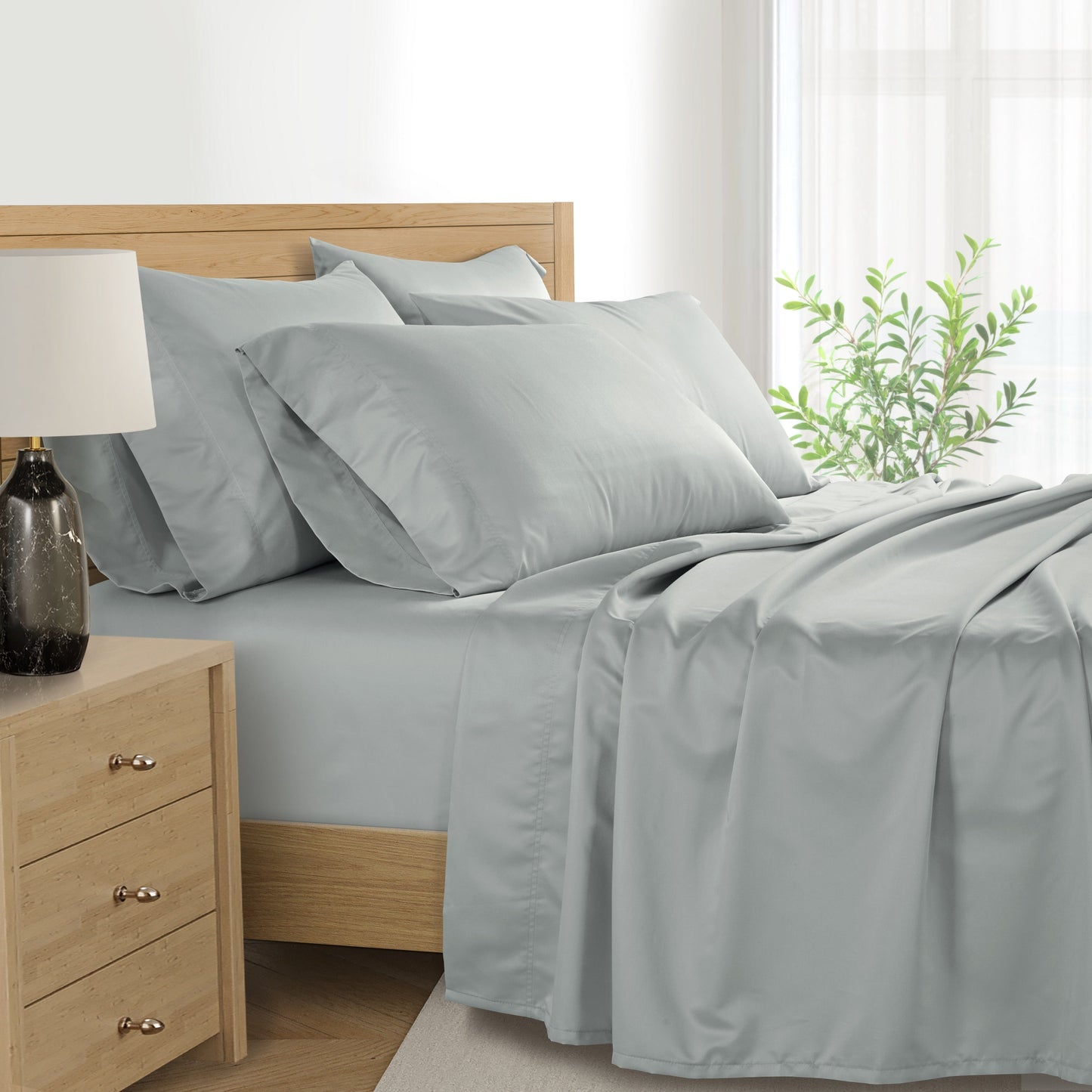 Kathy Ireland 1000 Thread Count Egyptian Cotton Rich 6-Piece Sheet Set