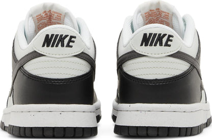 Nike Grade School Dunk Low 'Black Bright Mandarin Mini Swoosh Gs' Sneakers