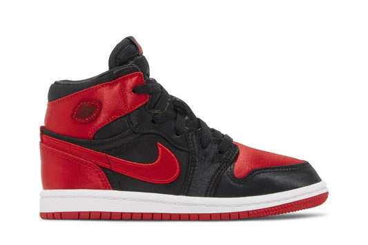 Air Jordan Preschool Retro 1 High Og 'Satin Bred Ps' Sneakers