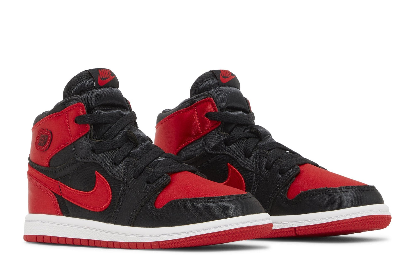 Air Jordan Preschool Retro 1 High Og 'Satin Bred Ps' Sneakers
