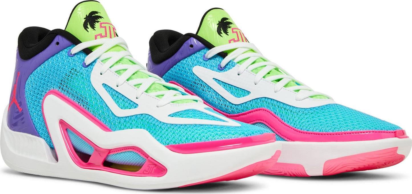 Air Jordan Men's Tatum 1 'Wave Runner' - Lagoon Pulse/Pink Blast/Psychic Purple/White/Lime Glow/Black Sneakers