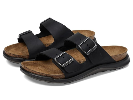 Birkenstock Unisex Arizona Ct Waxy Leather Black
