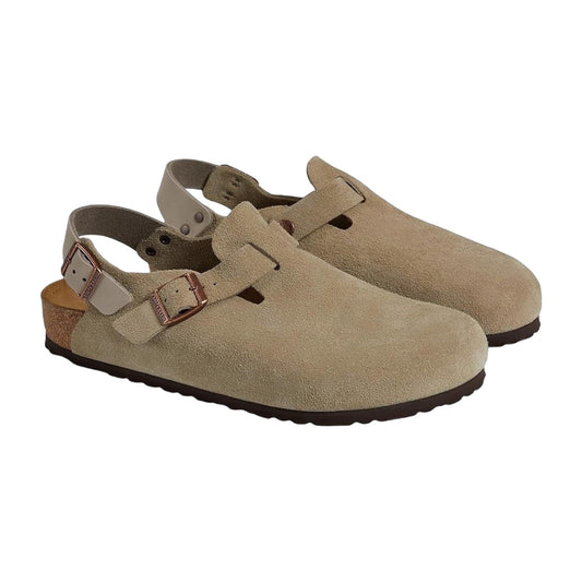 Birkenstock Tokio Suede Leather Footbed Clogs