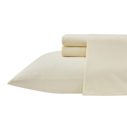 Kathy Ireland 4 Piece Heathered Jersey Knit Cotton Sheet Set