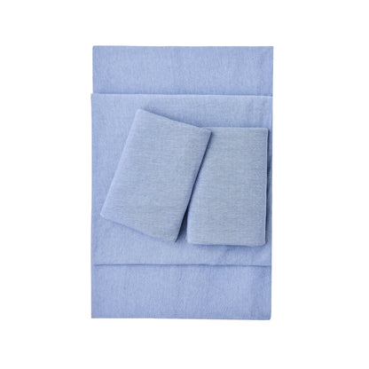 Kathy Ireland 4 Piece Heathered Jersey Knit Cotton Sheet Set