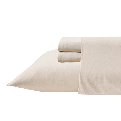 Kathy Ireland 4 Piece Heathered Jersey Knit Cotton Sheet Set