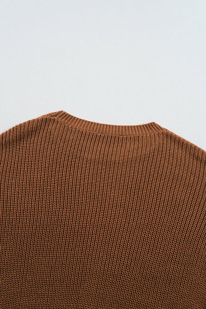 Threaded Pear Evelyn Beaded Drop Shoulder Sweater