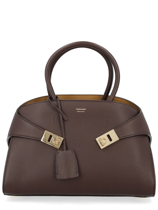 Handbag Hug Dark Brown Calf Leather