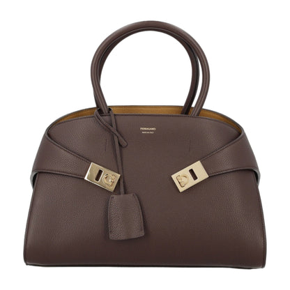 Handbag Hug Dark Brown Calf Leather