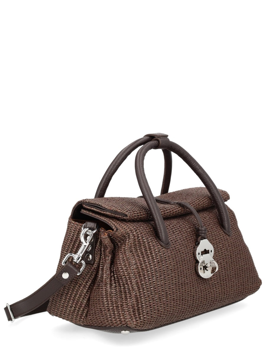 Handbag Dotta Vimini Brown