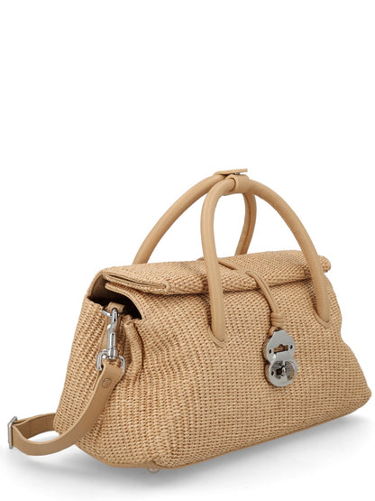 Handbag Dotta Vimini Beige