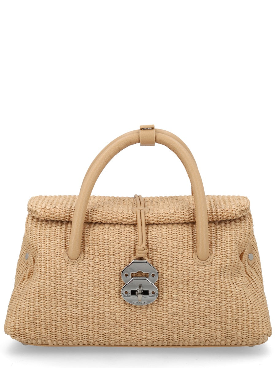 Handbag Dotta Vimini Beige
