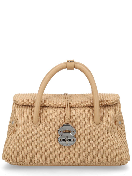 Handbag Dotta Vimini Beige