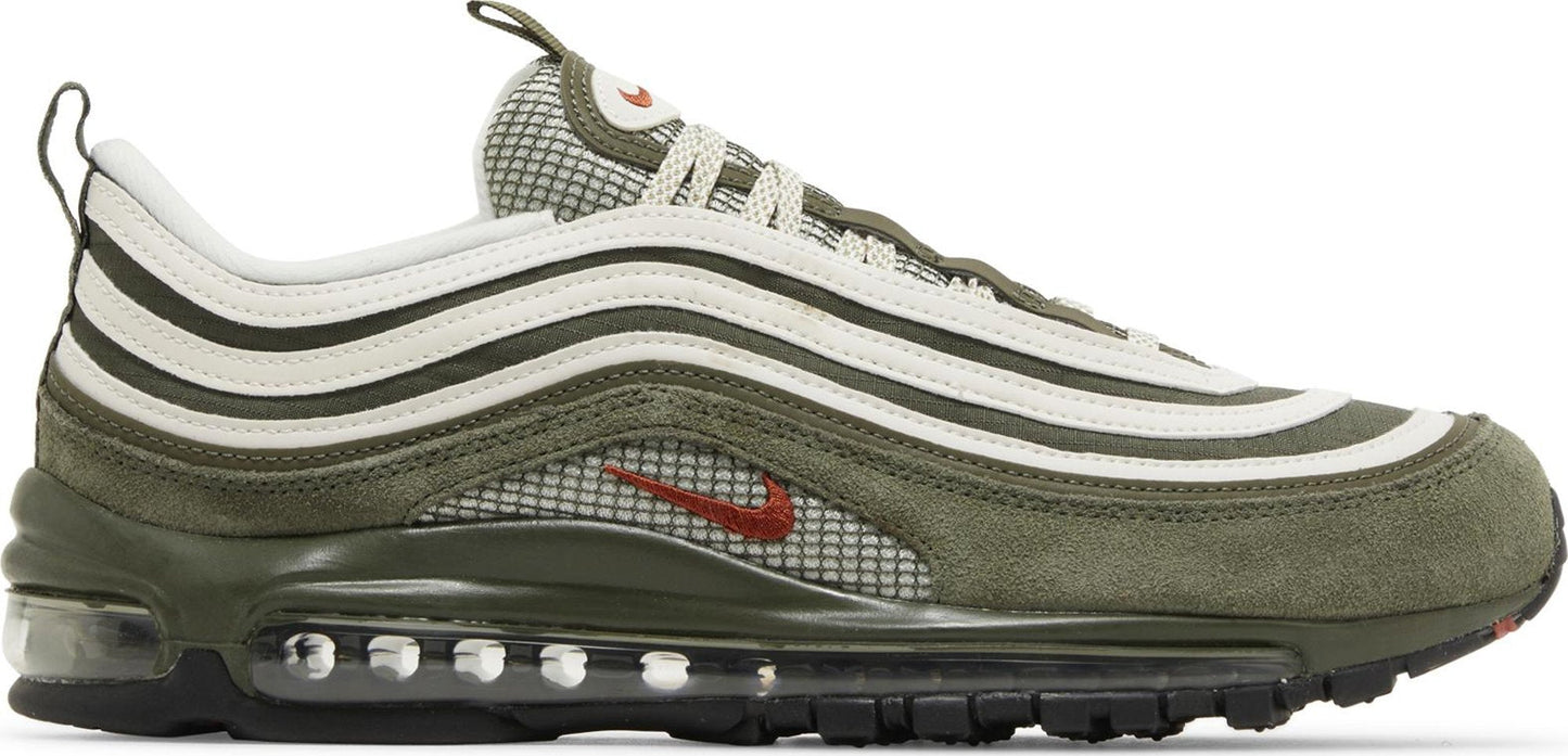 Nike Men's Air Max 97 Se 'Cargo Khaki Rugged Orange' Sneakers