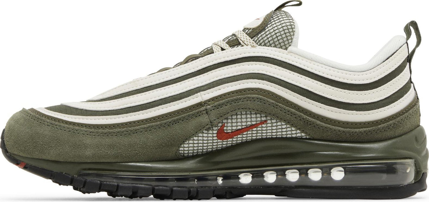 Nike Men's Air Max 97 Se 'Cargo Khaki Rugged Orange' Sneakers