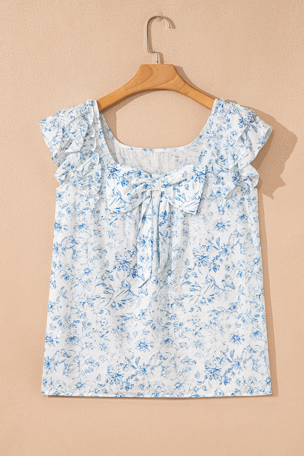 Threaded Pear Beatrice Bow Back Square Blouse