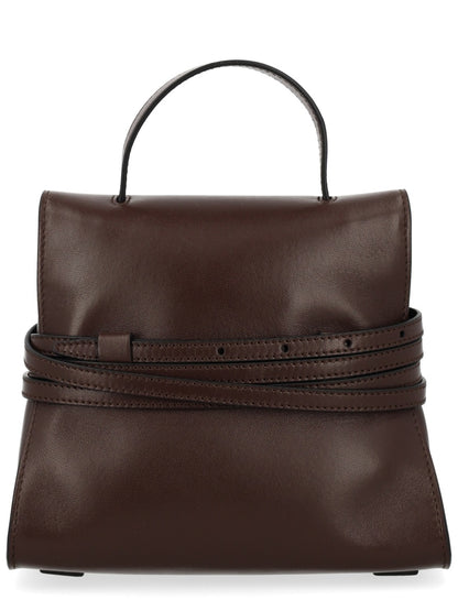 Handbag Tie Me Brown Leather