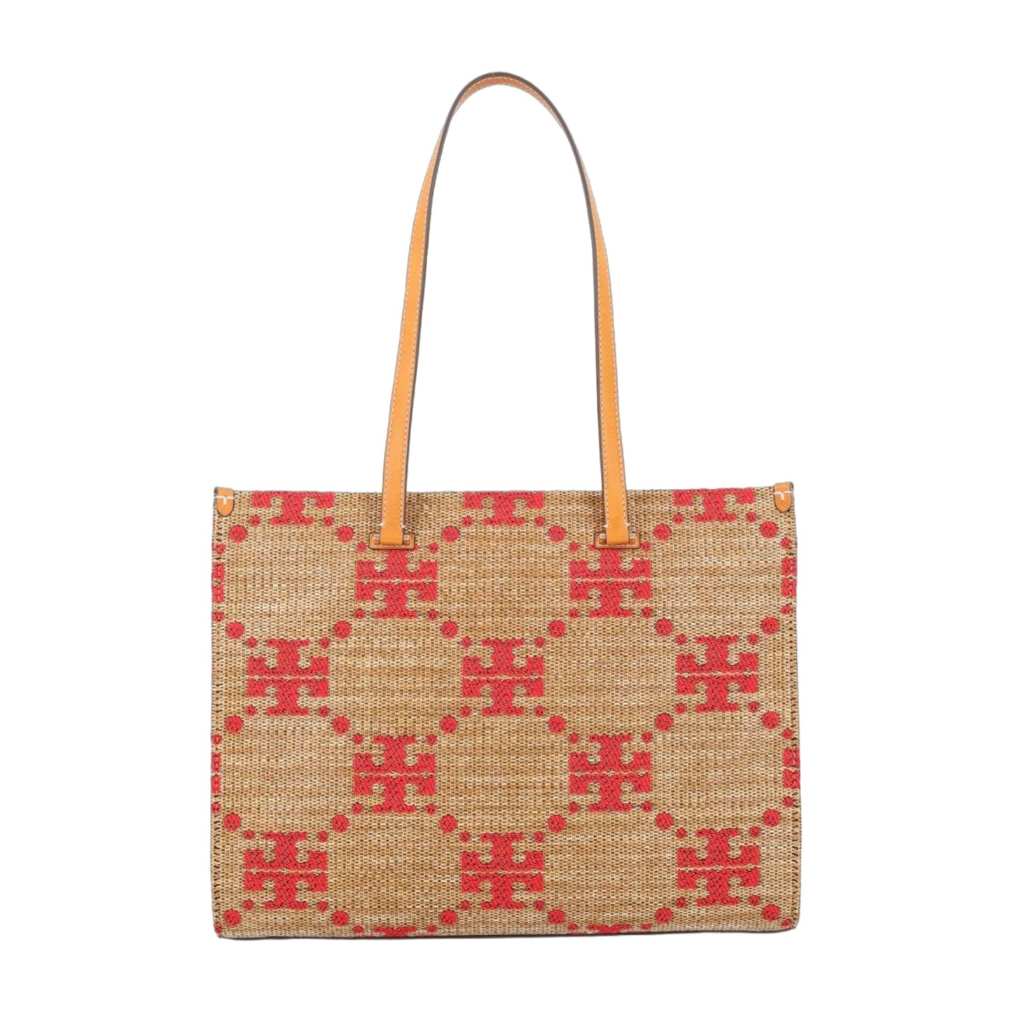 Handbag T Monogram Beige Straw