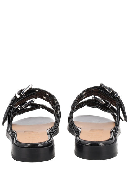 Sandals With Buckle Black