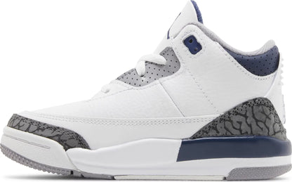 Air Jordan Toddlers Retro 3 'Midnight Navy' Td Sneakers