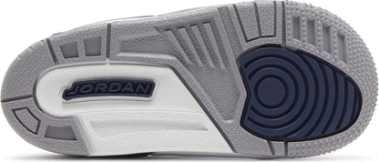 Air Jordan Toddlers Retro 3 'Midnight Navy' Td Sneakers