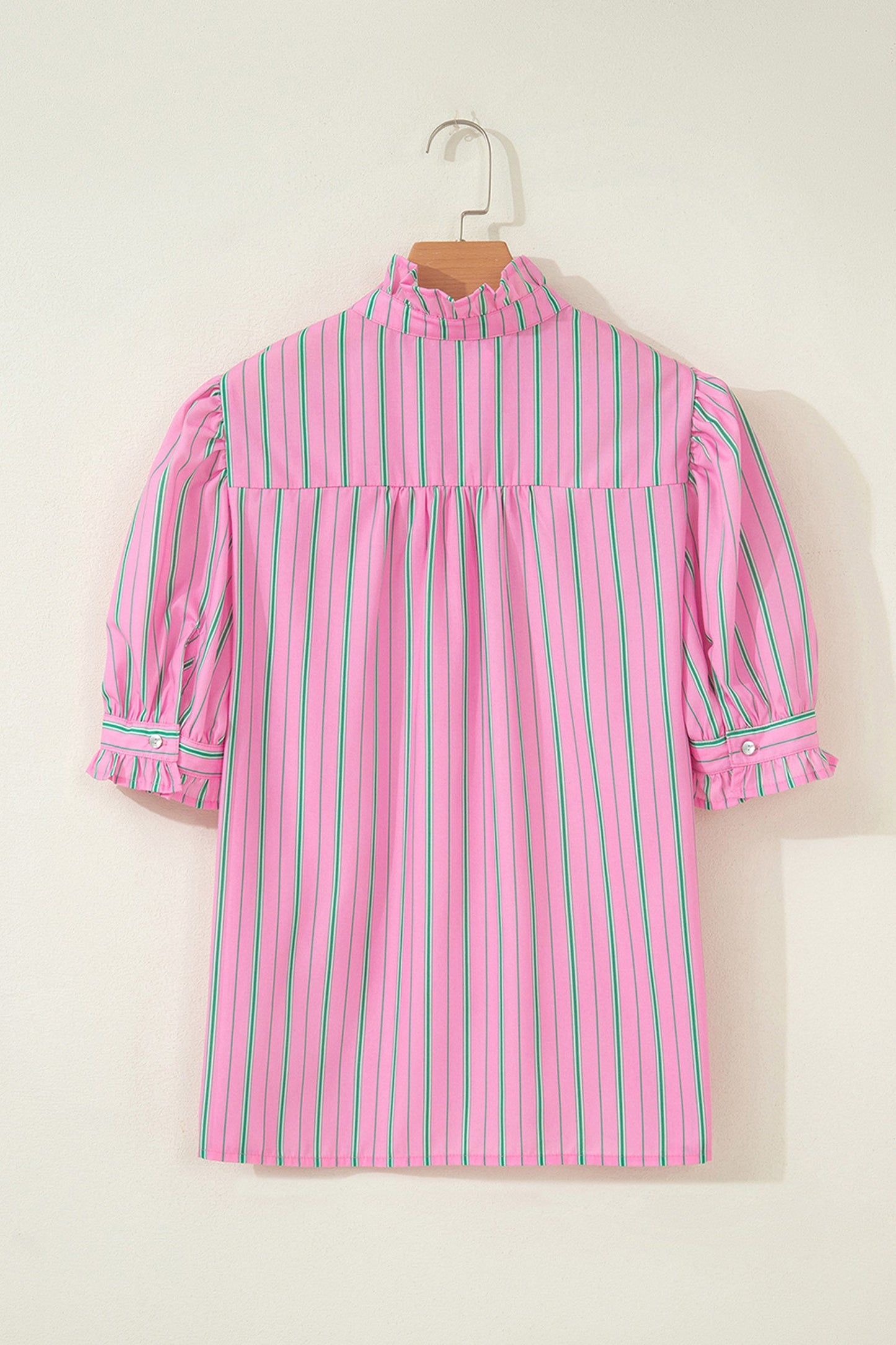 Threaded Pear Tiffany Short Puff Sleeve Blouse