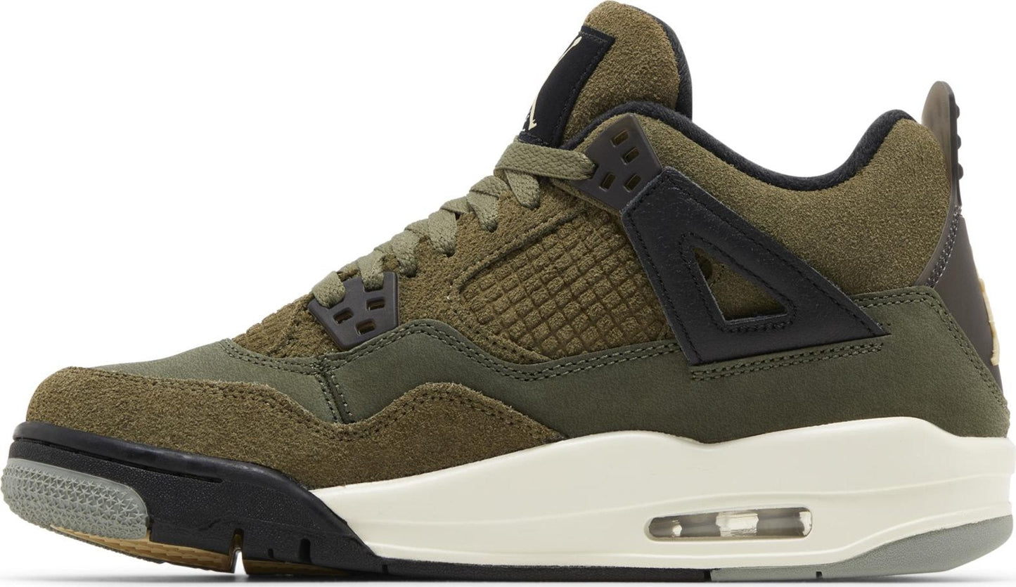 Grade School Air Jordan Retro 4 Se 'Craft Medium Olive' (Gs)