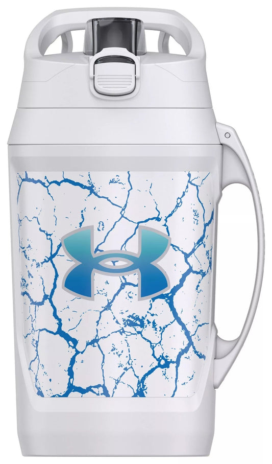 Under Armour Unisex Playmaker 64 oz Water Bottle Jug - White