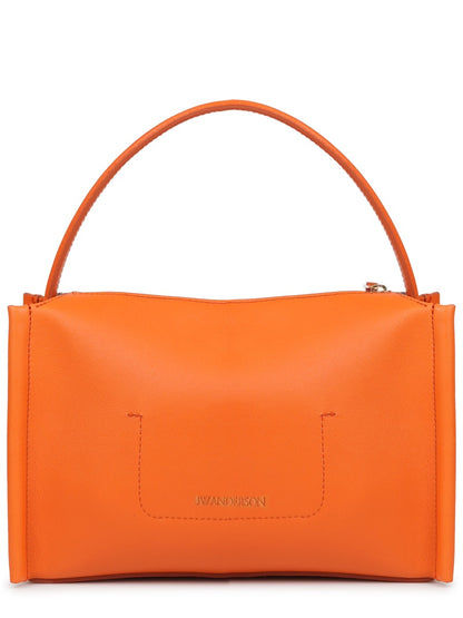 Leather Handbag Loafer Orange