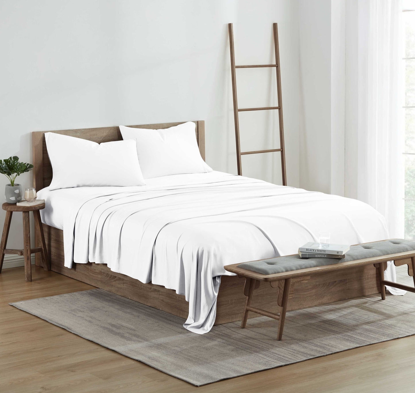 Kathy Ireland 300 Thread Count Bamboo 2 Piece Pillowcases