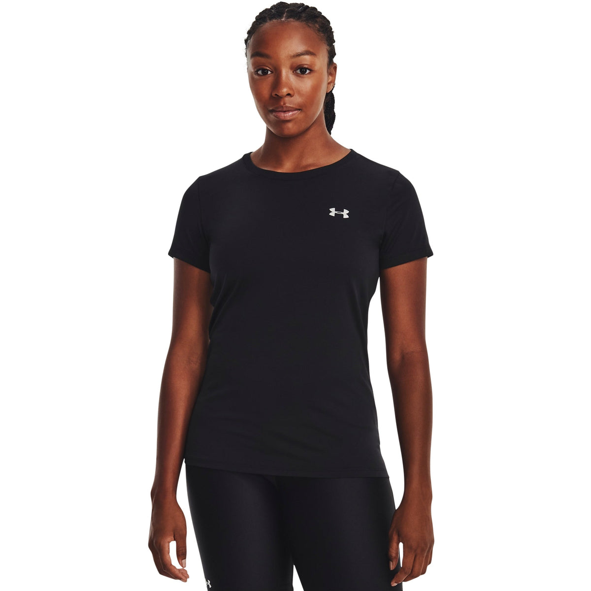 Under Armour Womens UA Crew Neck Performance Tech T-Shirt - Black
