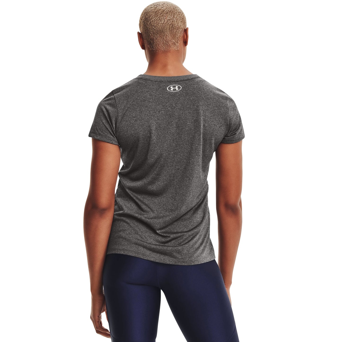 Under Armour Womens UA Crew Neck Performance Tech T-Shirt - Dark Grey Heather