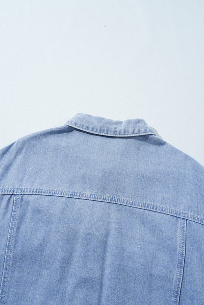 Threaded Pear Sofia Plaid Patchwork Oversized Jacket