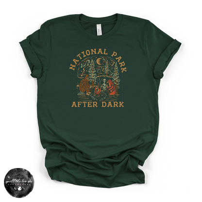 National Park After Dark Cryptid Tee | Bigfoot  Graphic T-Shirt
