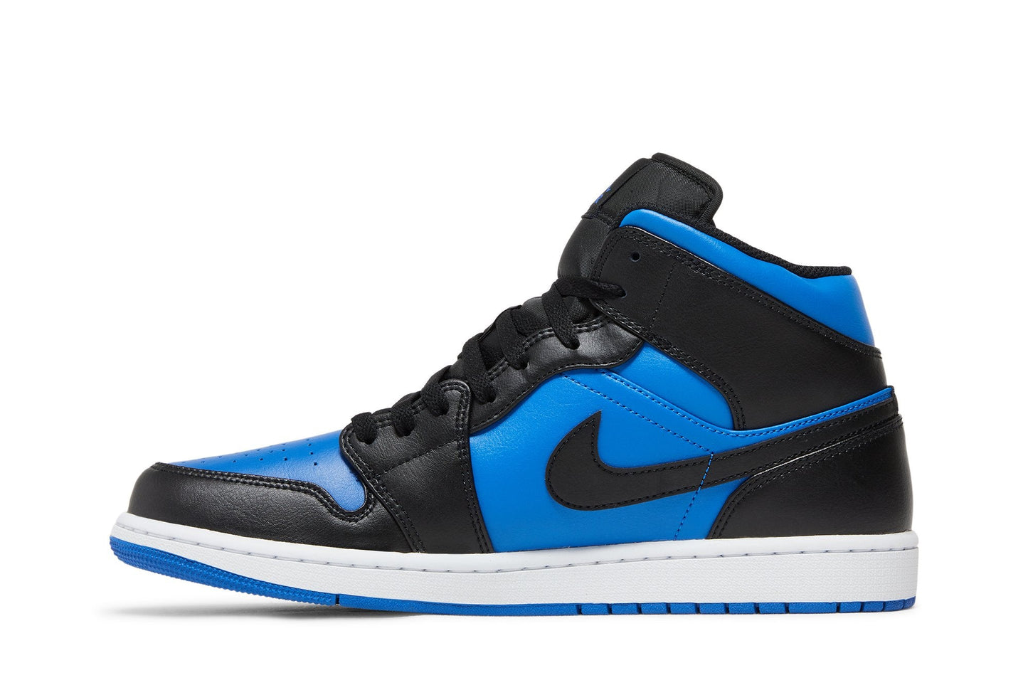 Air Jordan Men's Retro 1 Mid 'Black Royal Metallic'