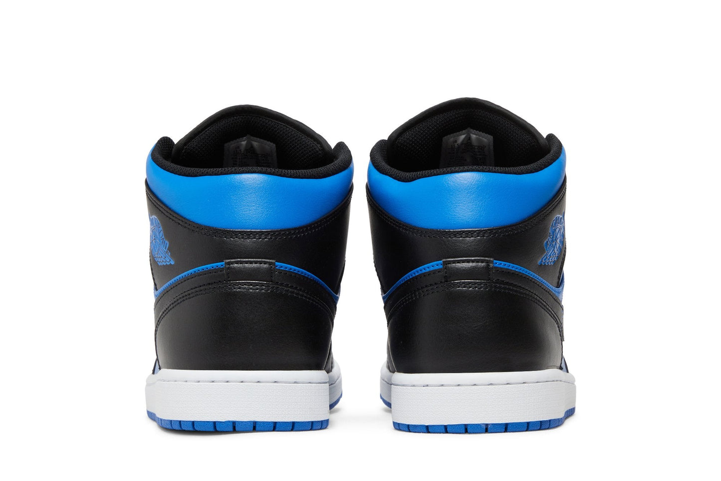 Air Jordan Men's Retro 1 Mid 'Black Royal Metallic'