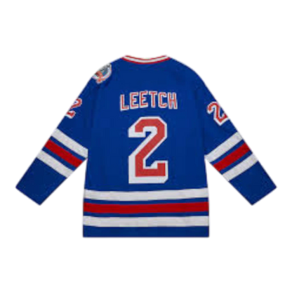 Mitchell & Ness Blue Line Brian Leetch New York Rangers 1993 Men Jersey Royal Blue