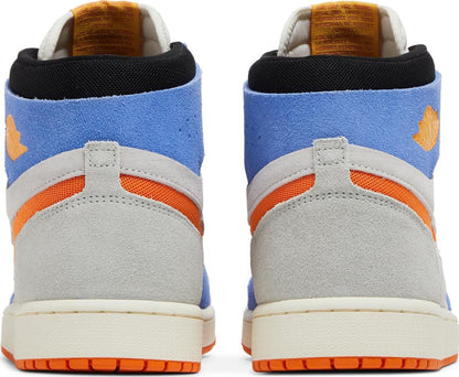 Air Jordan Men's Retro 1 High Zoom Comfort 2 'Royal Pulse Orange' Sneakers