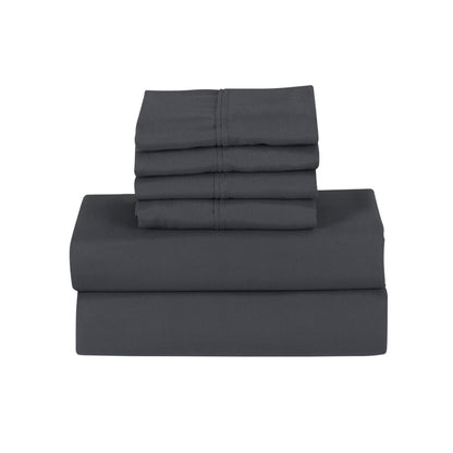 Bamboo 6 Piece 1800 Thread Count Smart Pocket Ultra Soft Luxury Sheet Set
