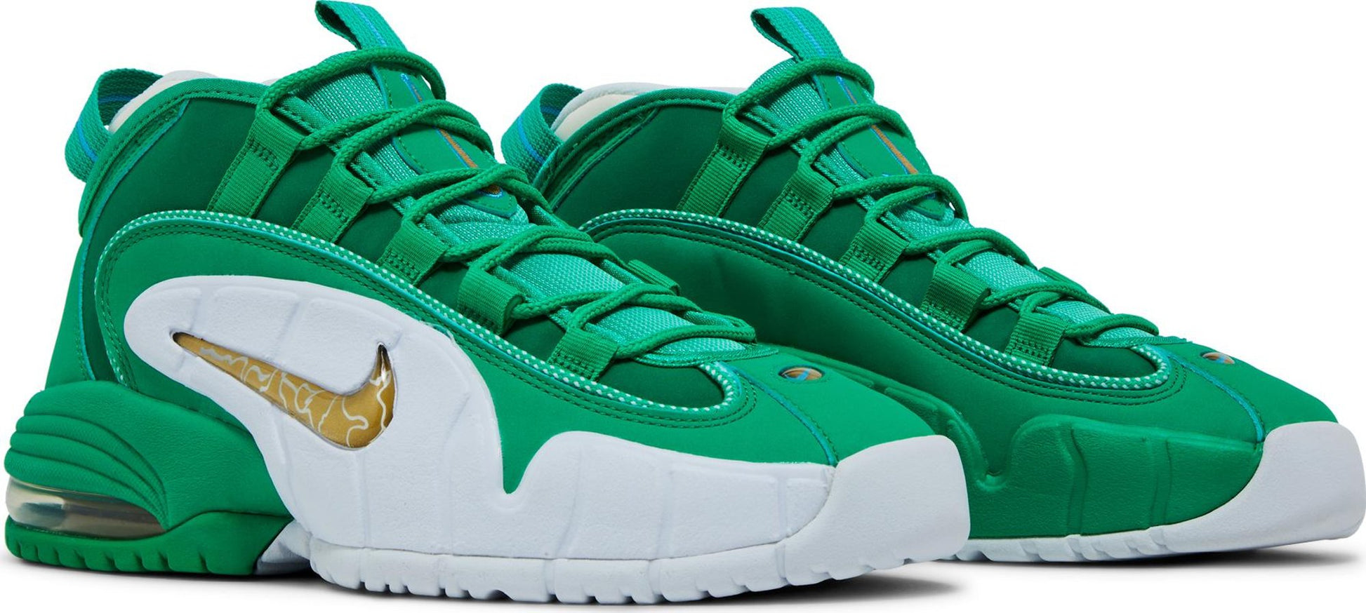 Stadium Green/Metallic Gold/White/Mystic Green/Blue Lightning-
